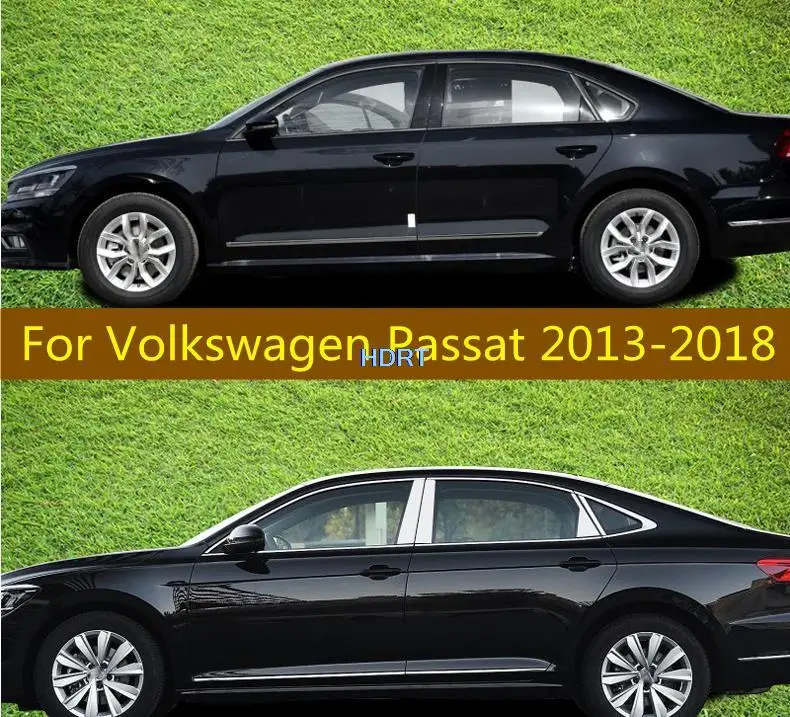 

Аксессуары для Volkswagen Passat 2013-2018, внешняя отделка окна из нержавеющей стали, средний центральный столб, декоративная отделка, Стайлинг автомобиля