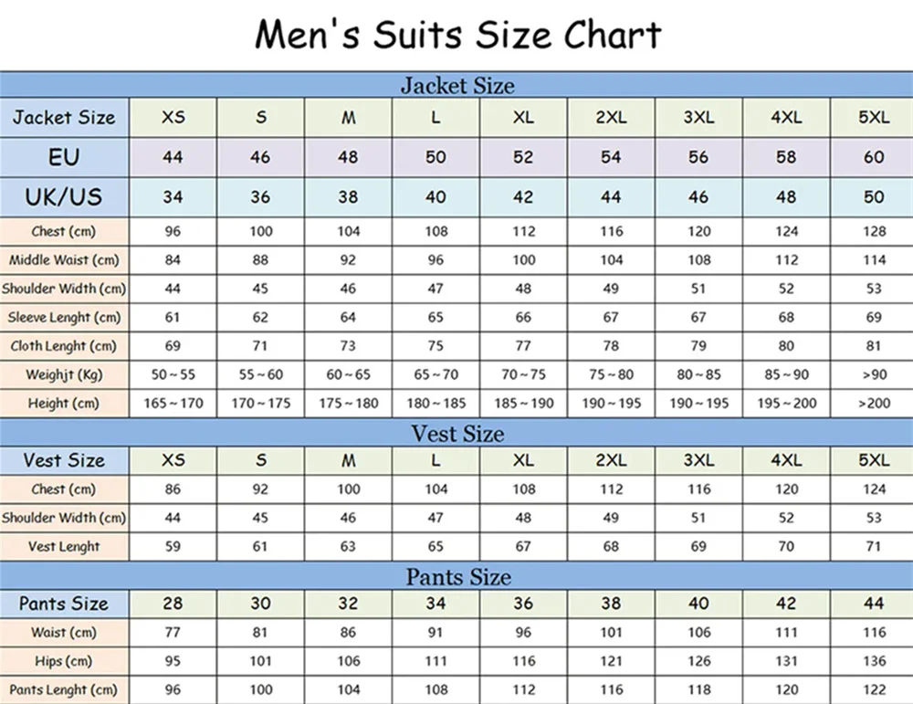 Elegant 3PCS Suit Set For Wedding Formal Solid Suit For Party Classic Occasion Clothing Elegant Groom Suit Set