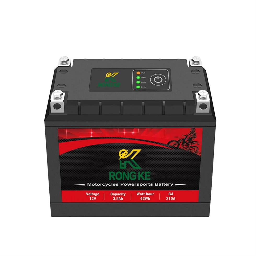 

12V 3.5Ah Motorcycle Battery With Smart Bms Lithium Ion Batteries Deep Cycle YTX4L-BS