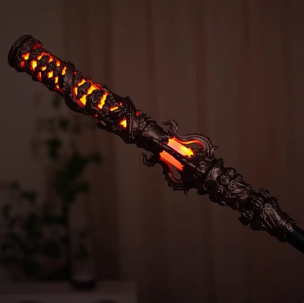 Black Myth Wukong Golden Cudgel 1:1 luminous original sound effects oversized semi-metal 1.95m weapon model