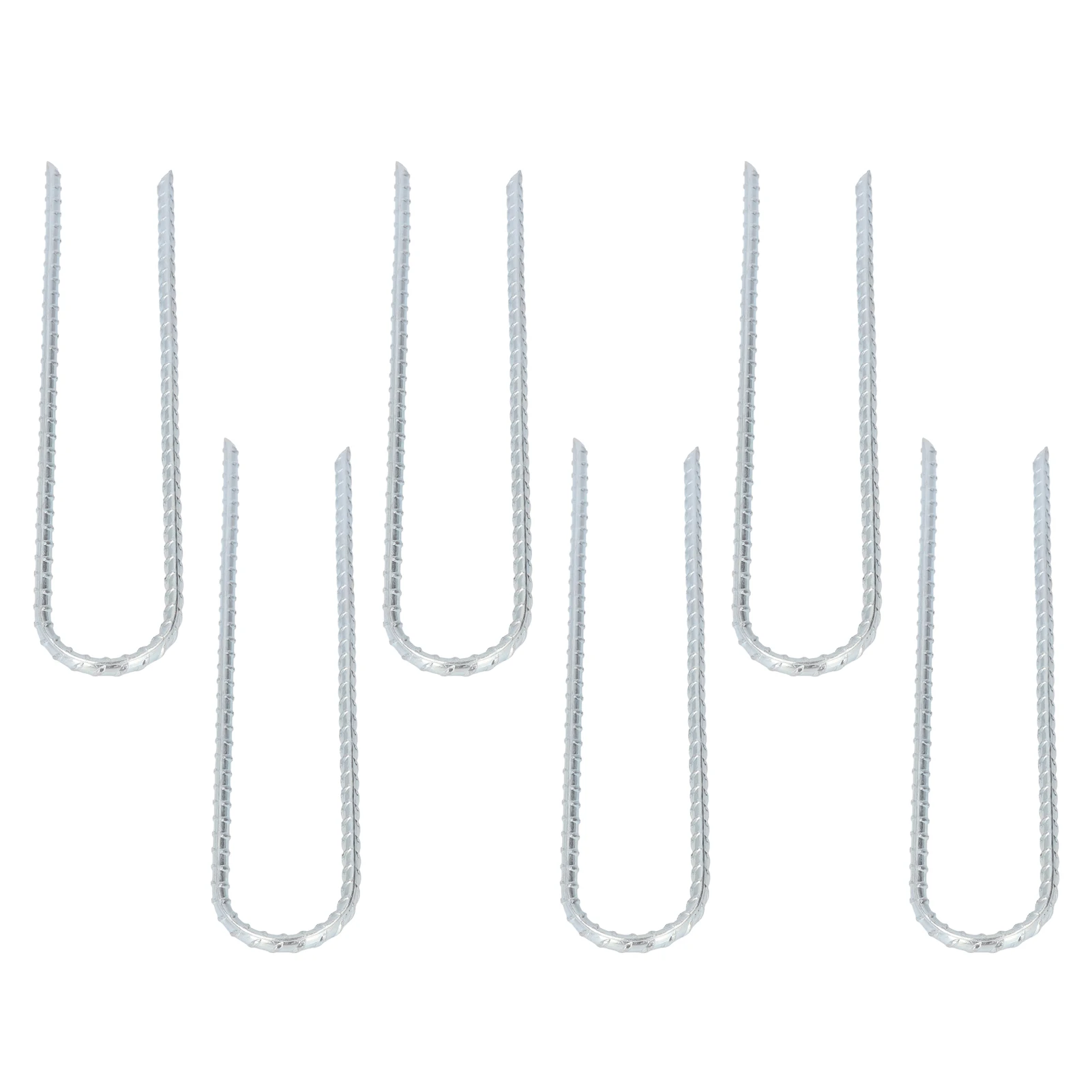 30 Uds estaca en forma de U 12 pulgadas gancho de trampolín de Metal suelo roscado para fijación estaca de trampolín estaca de gancho en U