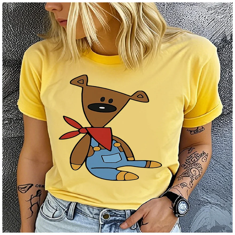 Cotton 100% Vintage Border Collie Watercolor Portrait T-shirt Women Sheep Dog Lover Casual Basic Short Sleeve Top