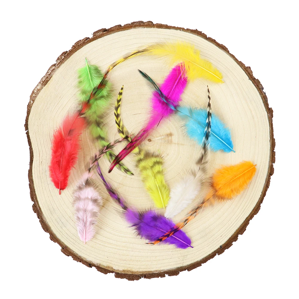 100PCS Natural 8-13cm Rooster Pheasant Feathers for DIY Crafts Dream Catcher Jewelry Making Party Decoration Costume Accessories