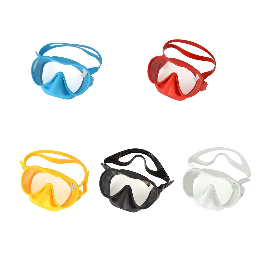 

Scuba Glasses Diving Eyewear Swimming Goggle Clear Multicolored Softness Great Sealing Snorkel Eyeglasses White