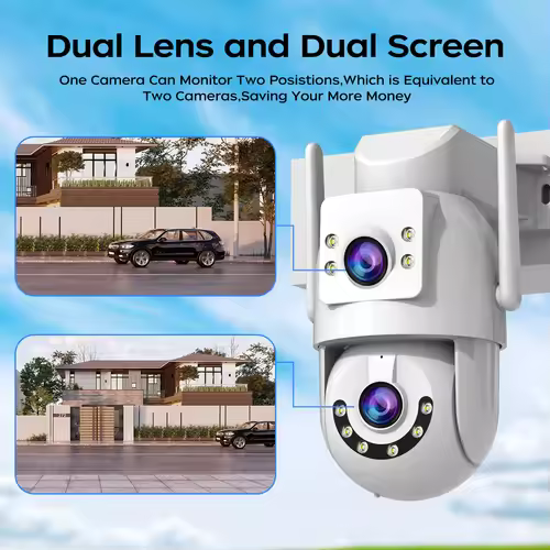 Jooan 4K 8MP HD Wifi PTZ Camera Outdoor 5G Wifi Dual Lens Security IP Cameras 5X Zoom AI Tracking ONVIF CCTV Surveillance Camera - Image 2