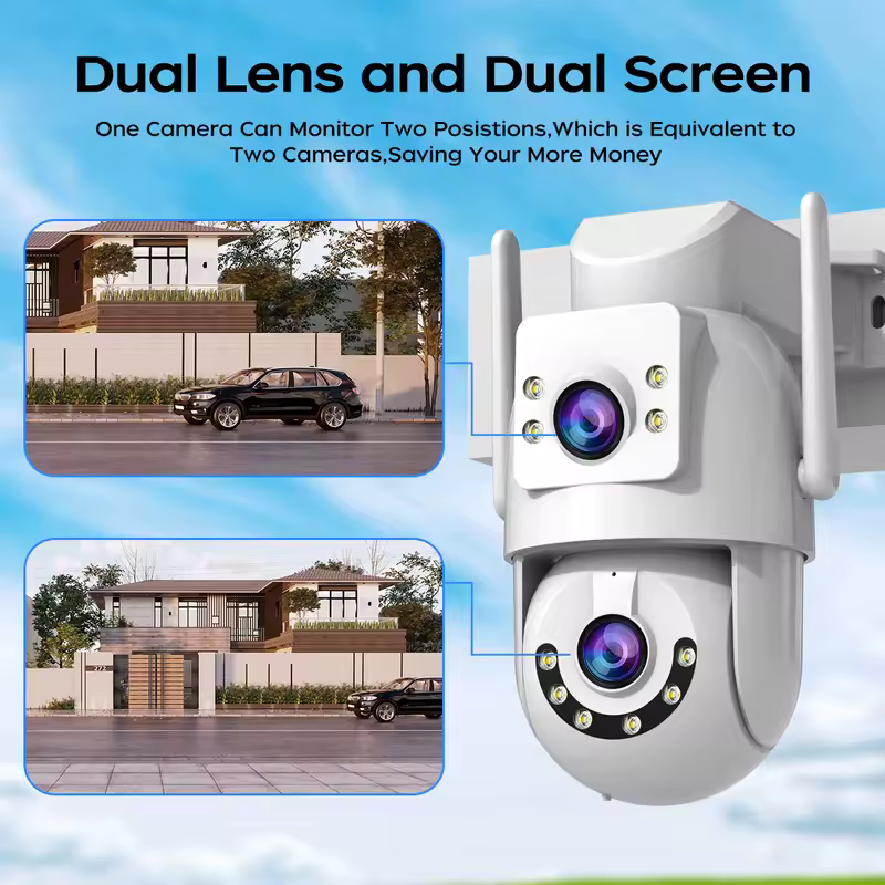 Jooan 4K 8MP HD Wifi PTZ Camera Outdoor 5G Wifi Dual Lens Security IP Cameras 5X Zoom AI Tracking ONVIF CCTV Surveillance Camera - Image 2