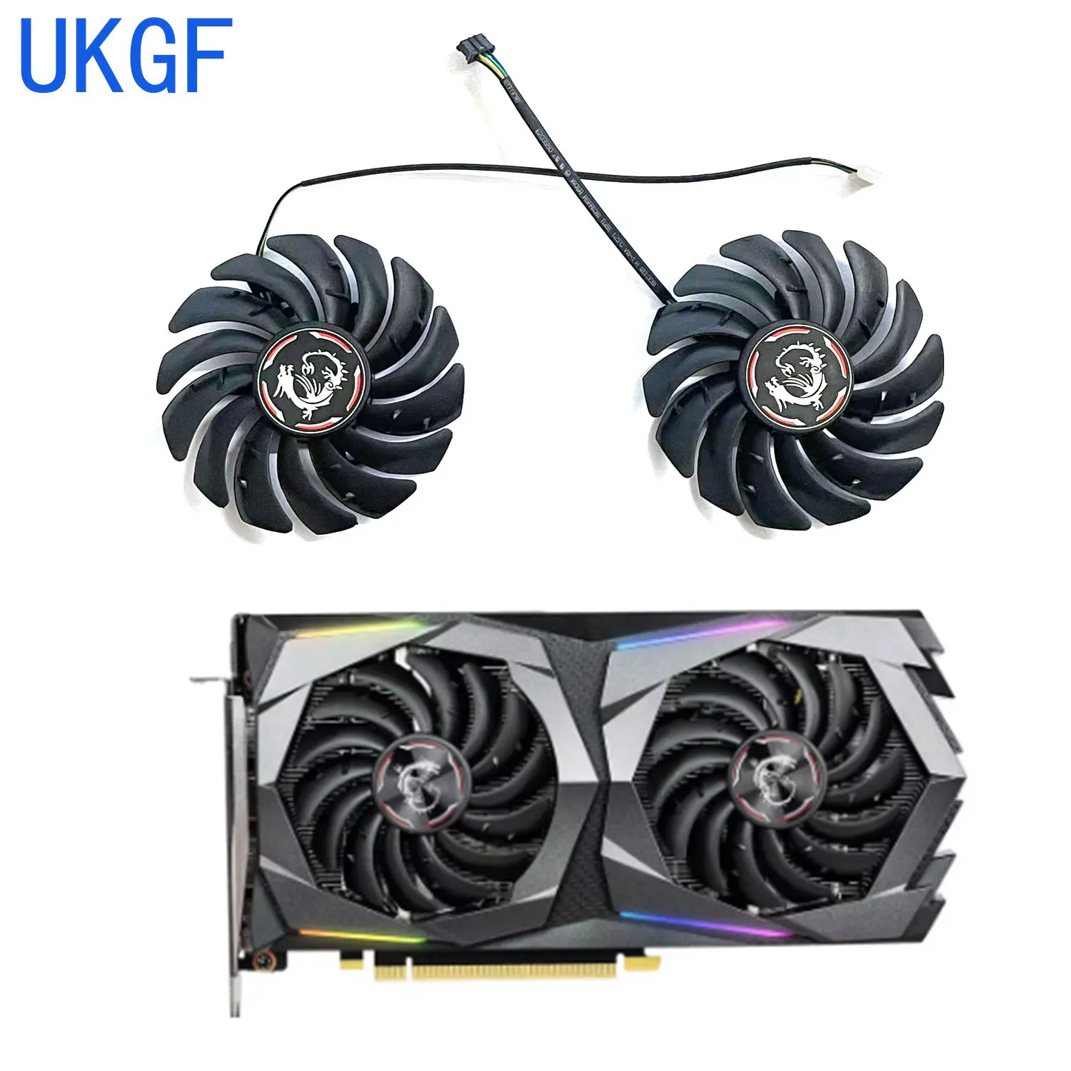 

New Dual Ball Cooling Fan 87MM 4PIN PLD09210S12HH GPU Fan for MSI GeForce RTX 2060 Super GAMING X Graphics Card