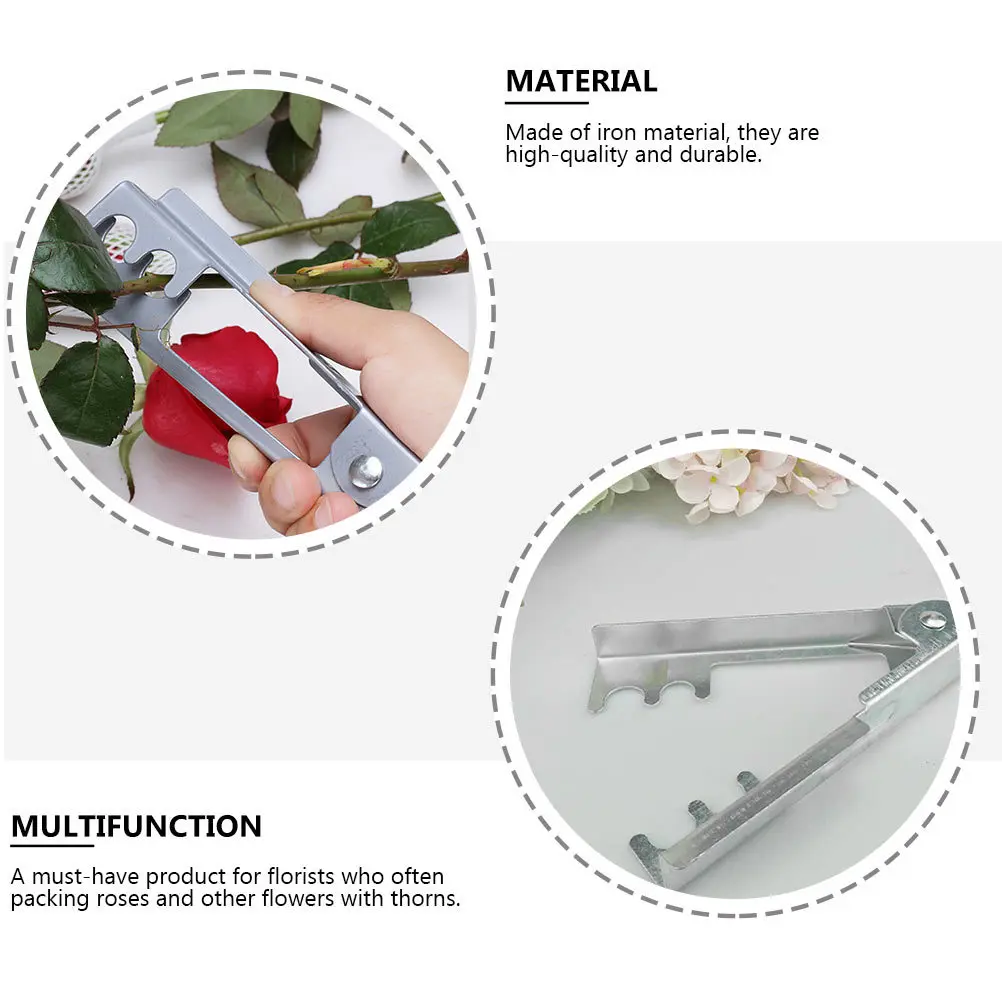 

3Pcs Rose Thorn Strippers Iron Pliers Comfortable Grip Never Worry About Being Stabbed Flower Shop Tools Rose Thorn Strippers