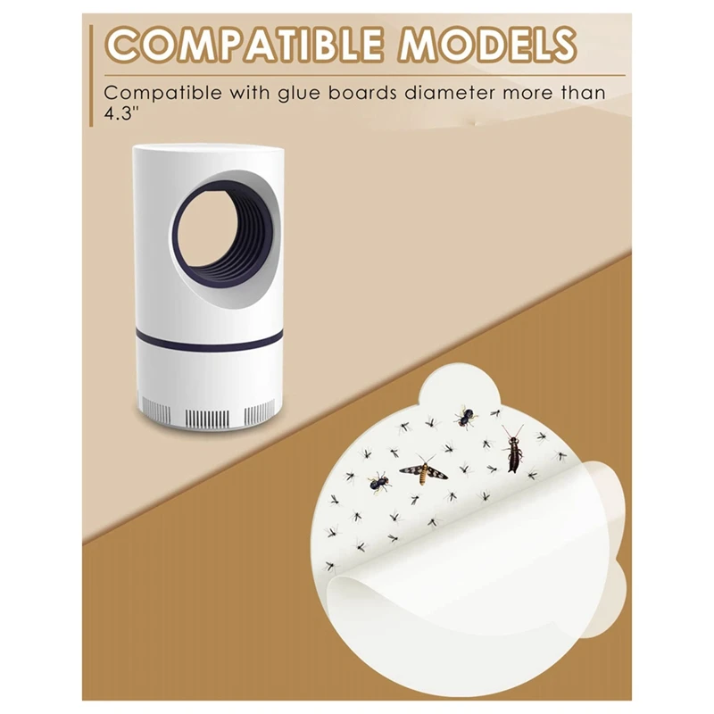 Schede di colla di ricambio da 60 pezzi da 4.3 pollici per schede di colla per interni bianche Katchy ricarica carte adesive compatibili per Katchy Fenun