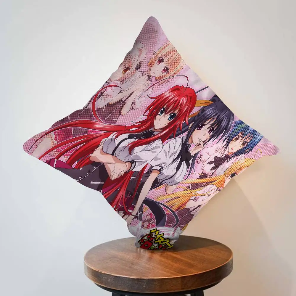 High School DxD Anime Personalized picture text home decorative pillows Household Gifts 45x45cm