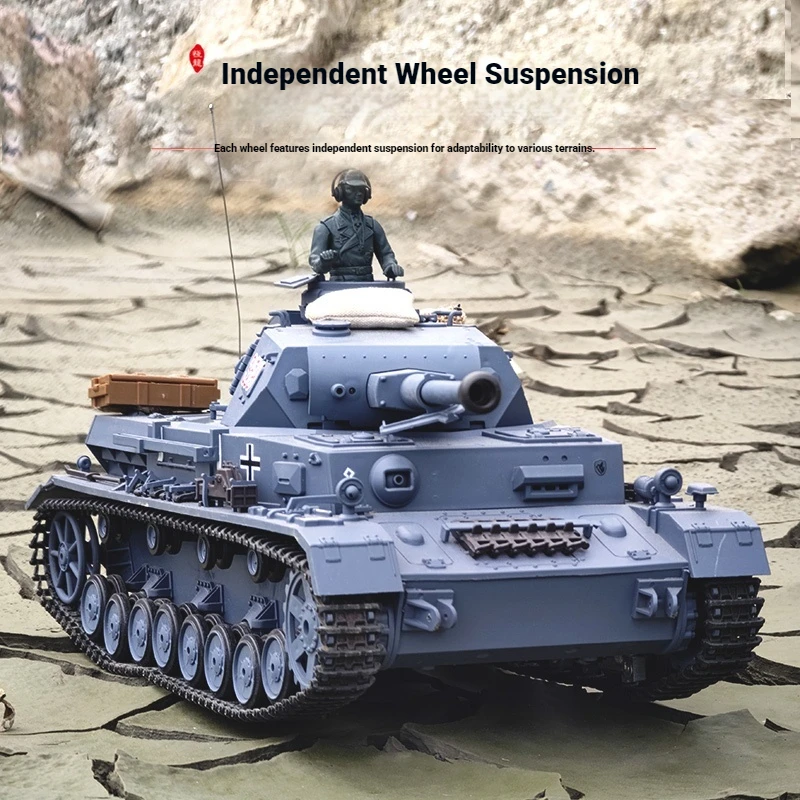 Henglong 1/16 Zdalnie Sterowany Czołg Niemiecki Panzer Nr 4 F2 3859 Elektryczny Samochód RC Model z Funkcją Strzelania Symulacja Zabawka dla Dorosłych Prezent