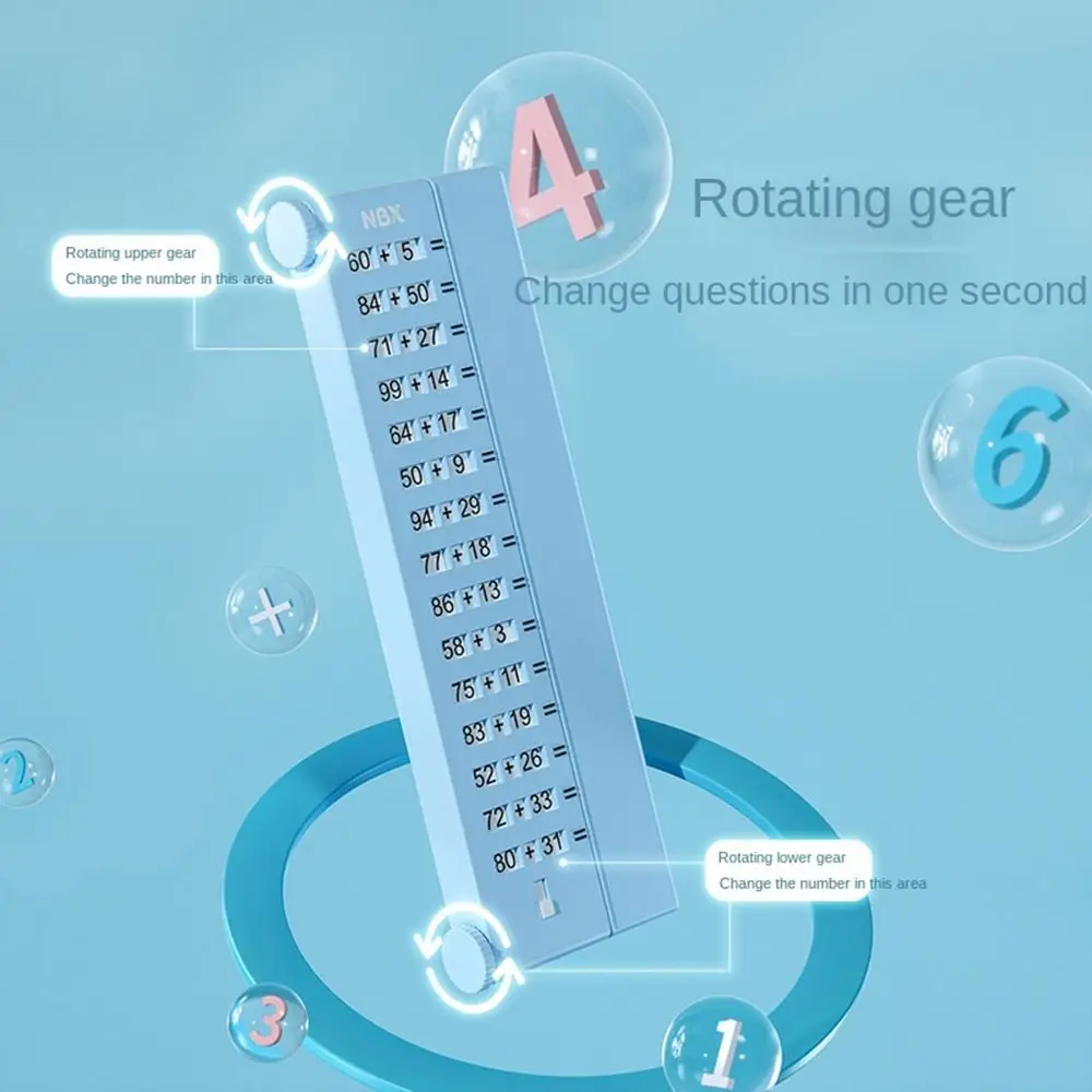 Erasable Math Practice Roller, multiplicação Divisão, reutilizáveis Math Scroll, durável, subtração, aritmética