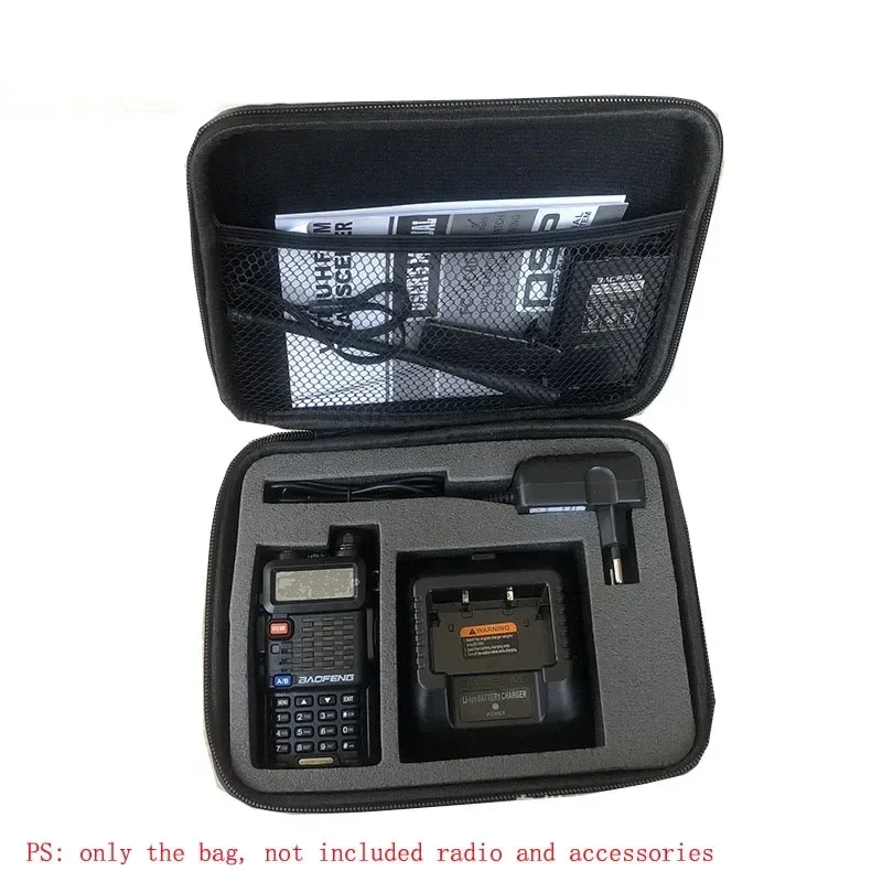 BAOFENG UV-5R Borsa a mano serie radio bidirezionale Scatola di immagazzinaggio Custodia da trasporto Borsa a mano per UV-5RA UV-5RE Plus TYT Walkie Talkie