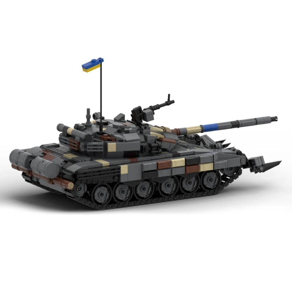 New MOC Military Armored Main Battle Tank T-72 Model Building Blocks DIY Modular High-Tech Assembly Toy Adult Collectible Gift