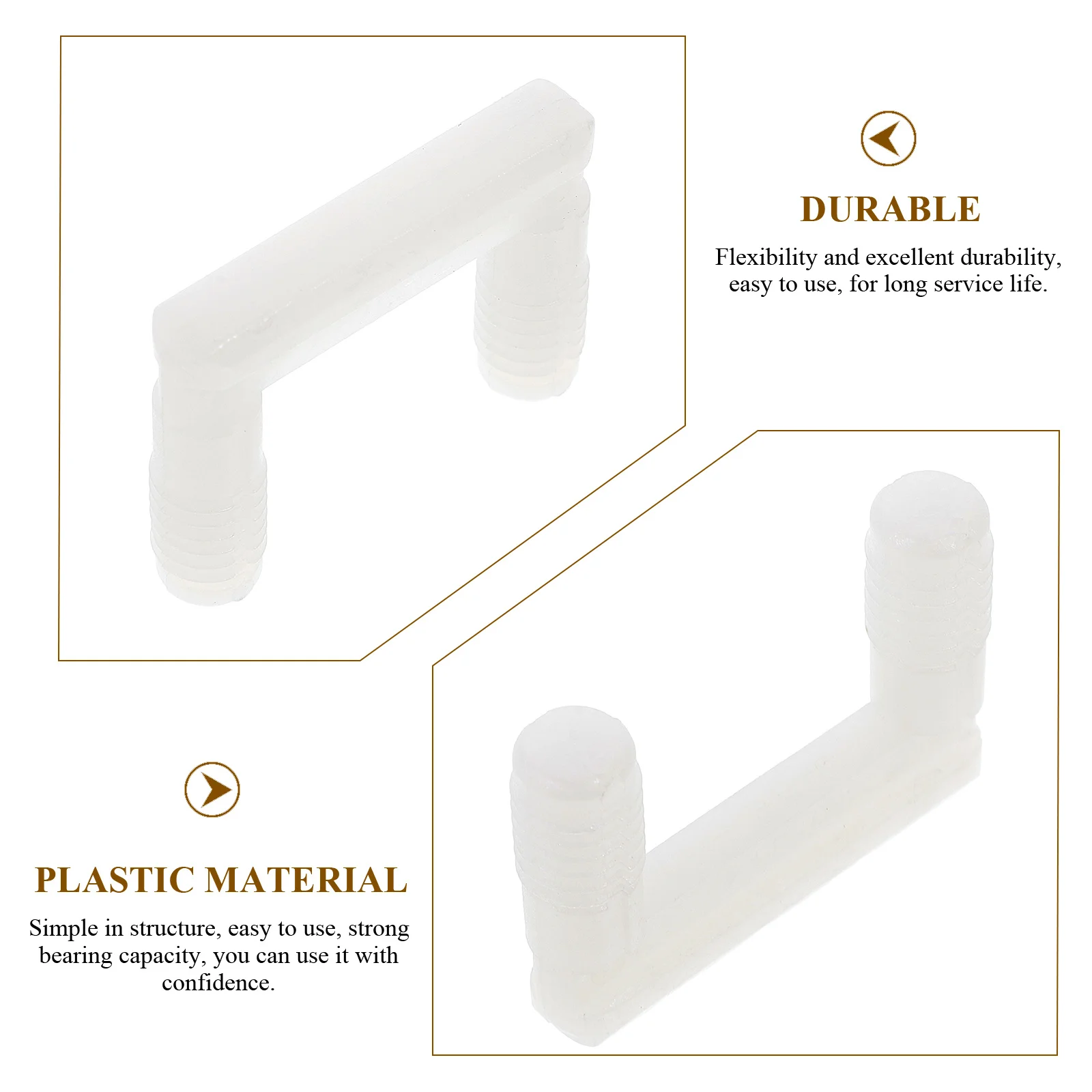 

50pcs U-Shape Furniture Connector Quick Install Bracket For Home Office Cabinet Wardrobe Assembly Plastic Joint Parts