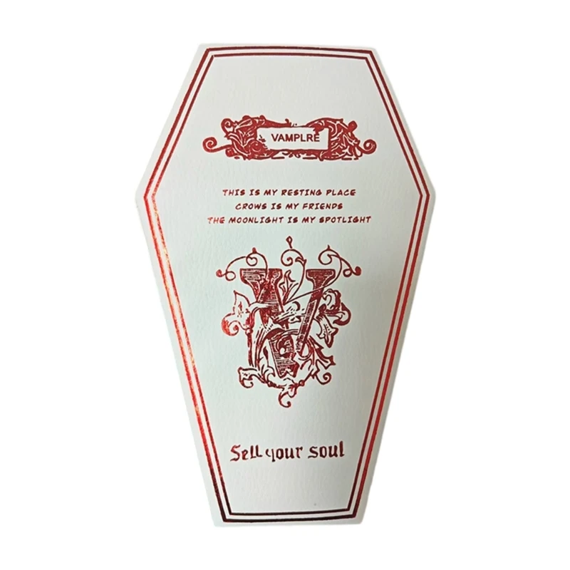 

Стильные украшения в форме гроб мягкие изделия из -за ужасающих коробок для колец для колец ожерелья и аксессуары