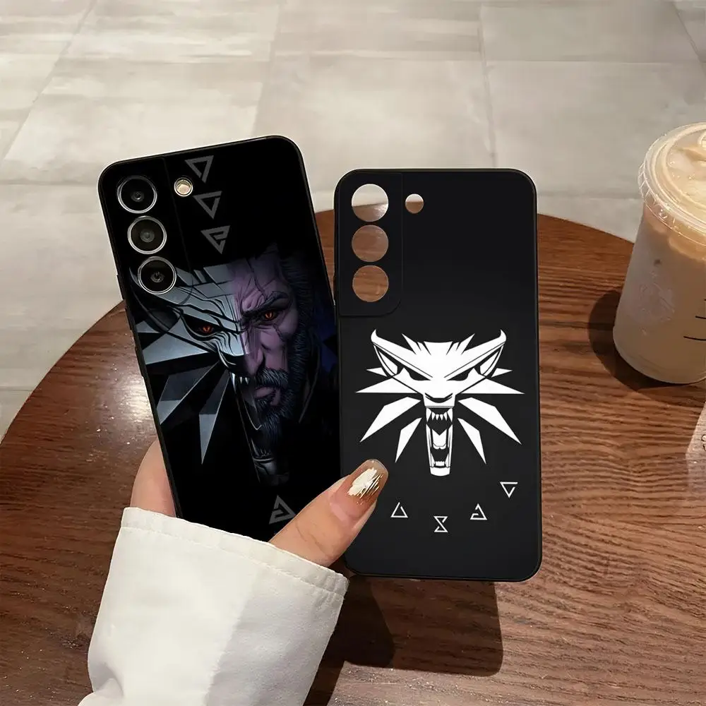 Funda de teléfono The W-Witcher Wiedzmin para Samsung S26 S25 S24 FE S23 S22 S21 Plus S20 Ultra Note20Ultra, carcasa suave negra
