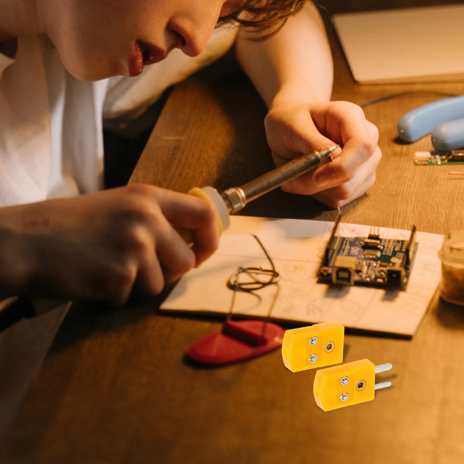 

K Type Thermocouple Socket Connector Mini Plug Male Female Adapter Cable Connectors Wire Mini K Type Industrial Equipment High