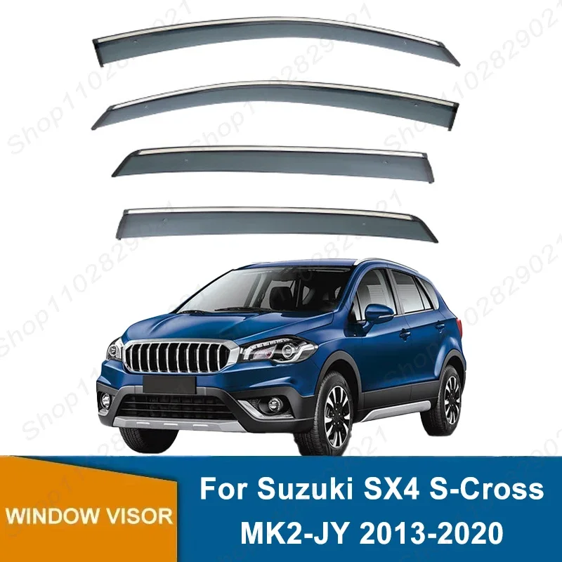 4pcs-window-visor-for-suzuki-sx4-s-cross-mk2-jy-2013-2020-weathershield-sun-rain-deflector-guard-car-window-deflector-2014-2015