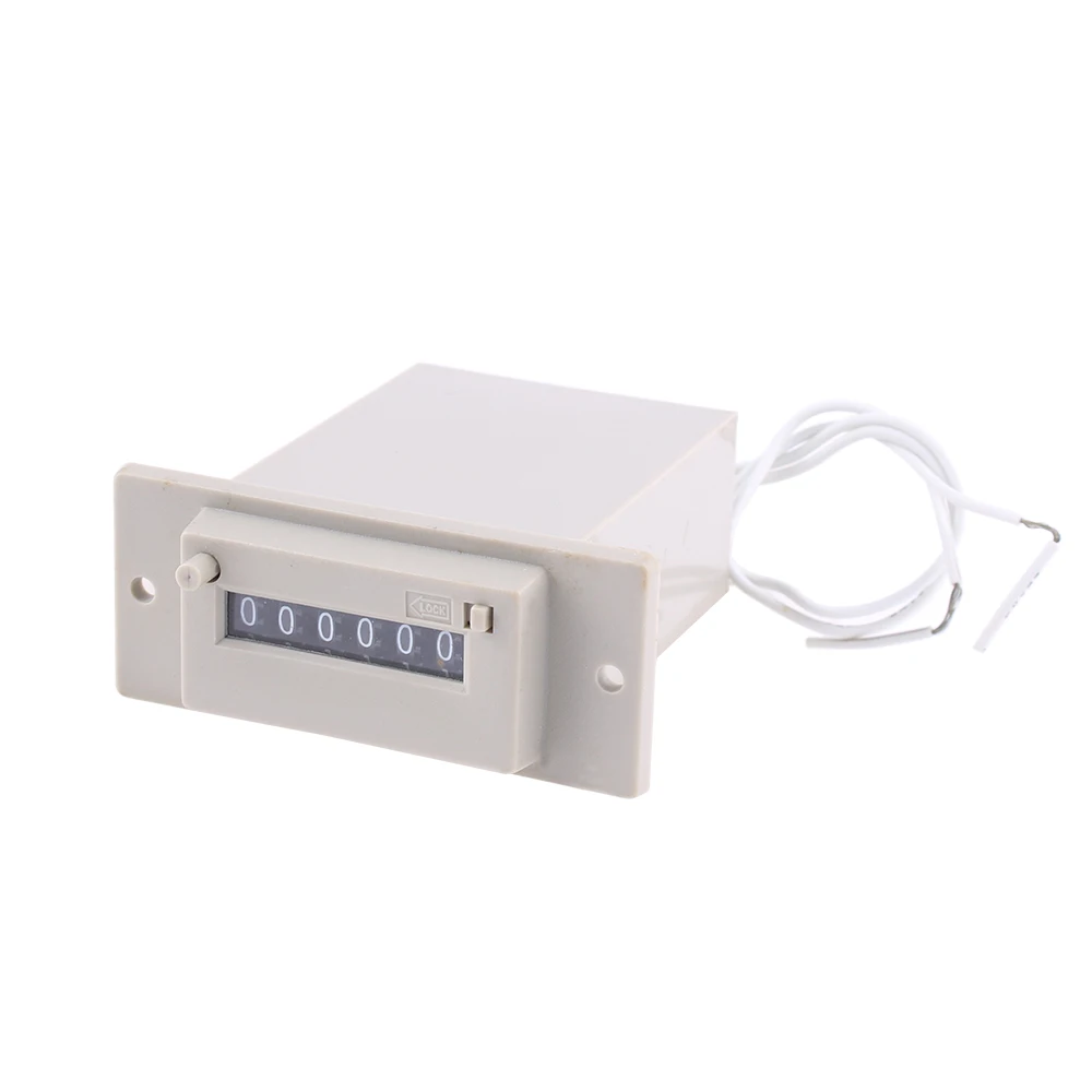 CSK 4/5/6 0 TO 9999 digit Electromagnetic counter with manual Lockable Electromagnetic Pulse Counter Multiple voltages