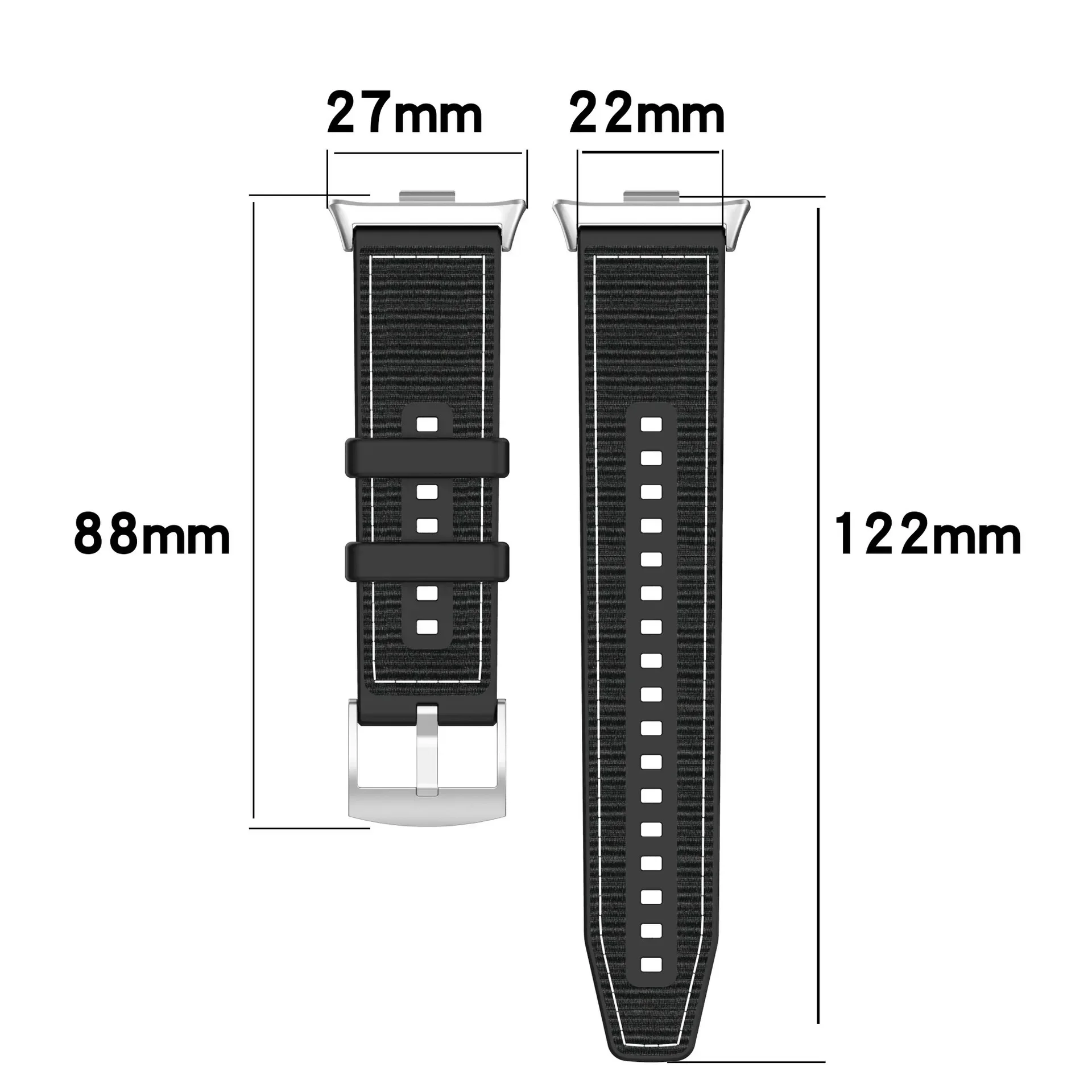 Cinturino in nylon intrecciato in silicone per Redmi Watch 4 5 Cinturino sportivo di ricambio per Xiaomi Mi Band 8/9 Pro Accessorio per cintura