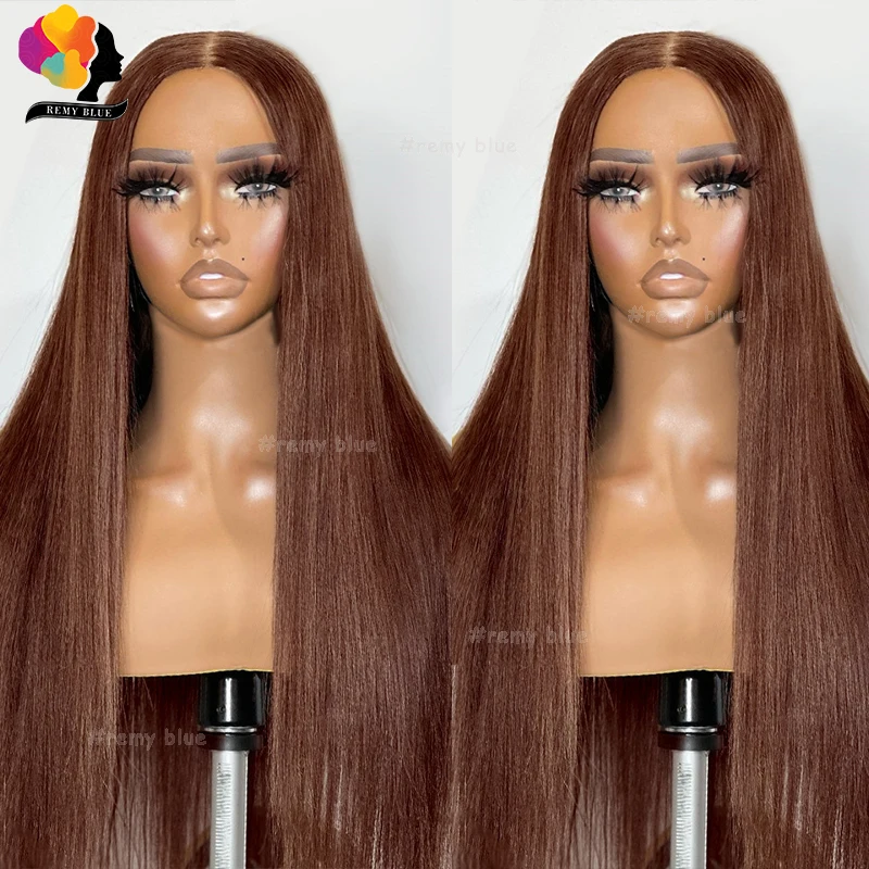 

#4 #30 Brown Blonde Colored Human Hair Wigs for Black Women 13x4 Transparent Lace Frontal Wig Straight Lace Front Human Hair Wig