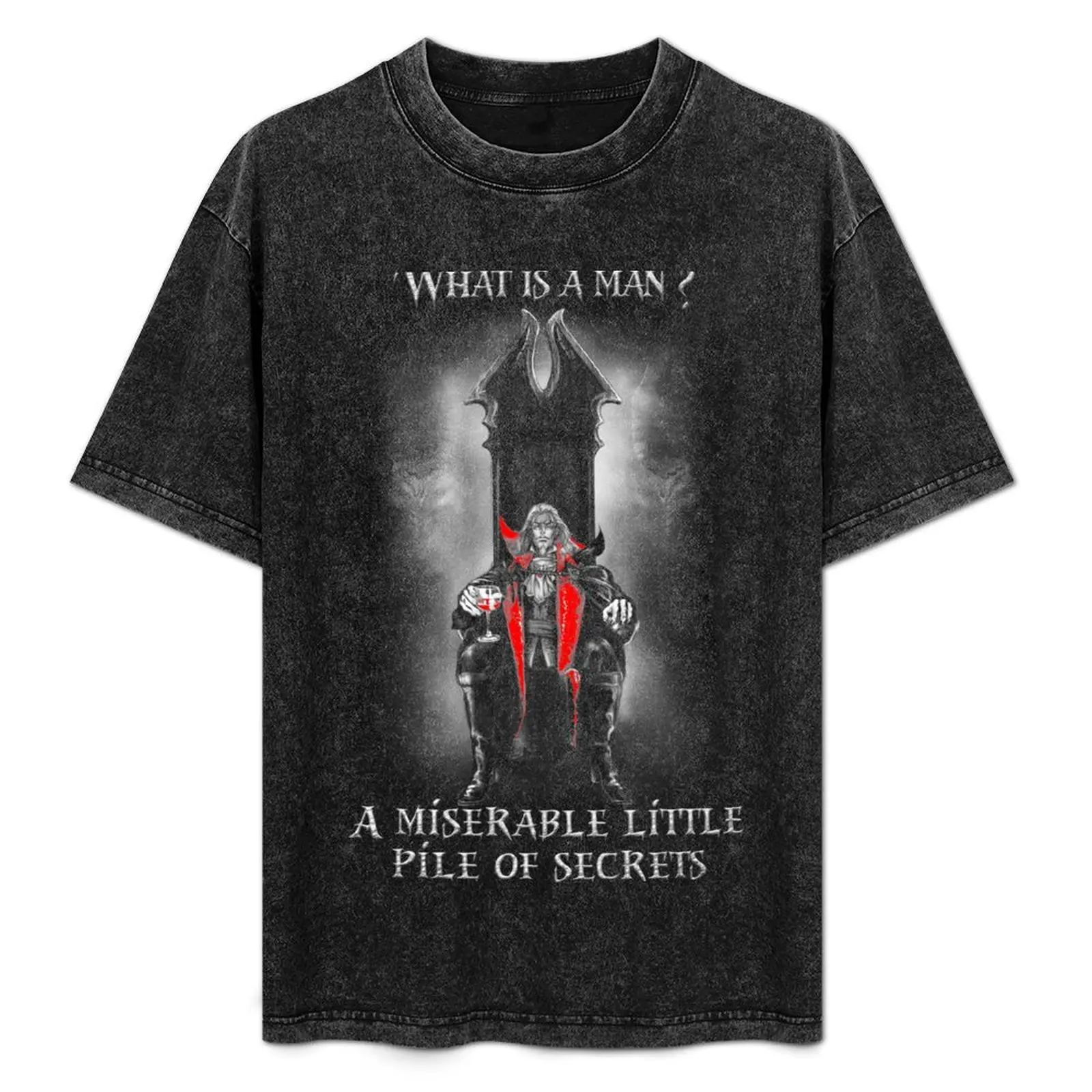 

What is a man Castlevania T-Shirt Plus Size Short Sleeve T-Shirt