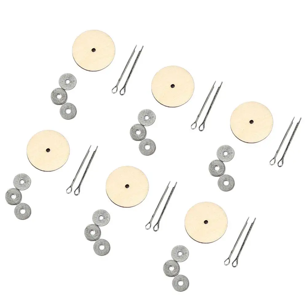 

Wooden Joint Accessories 40 Set Material Silver Moveable Joints Making Supplies Craft Suite DIY Toy Bear Rotate Limbs