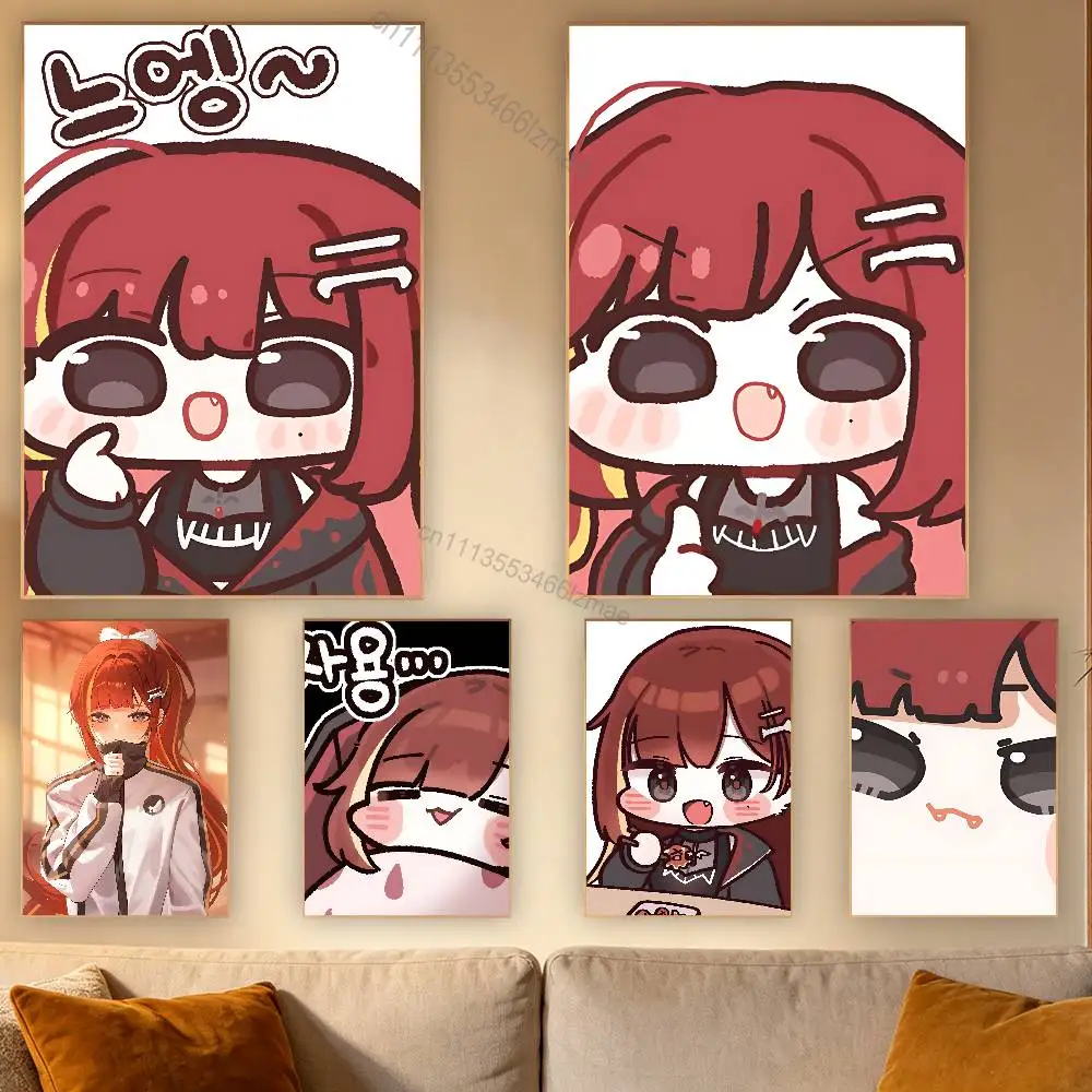 

A-Akane L-Lize Singer Cute Poster Wall For Sticky Decoration Waterproof Home Living Room Bedroom Bar