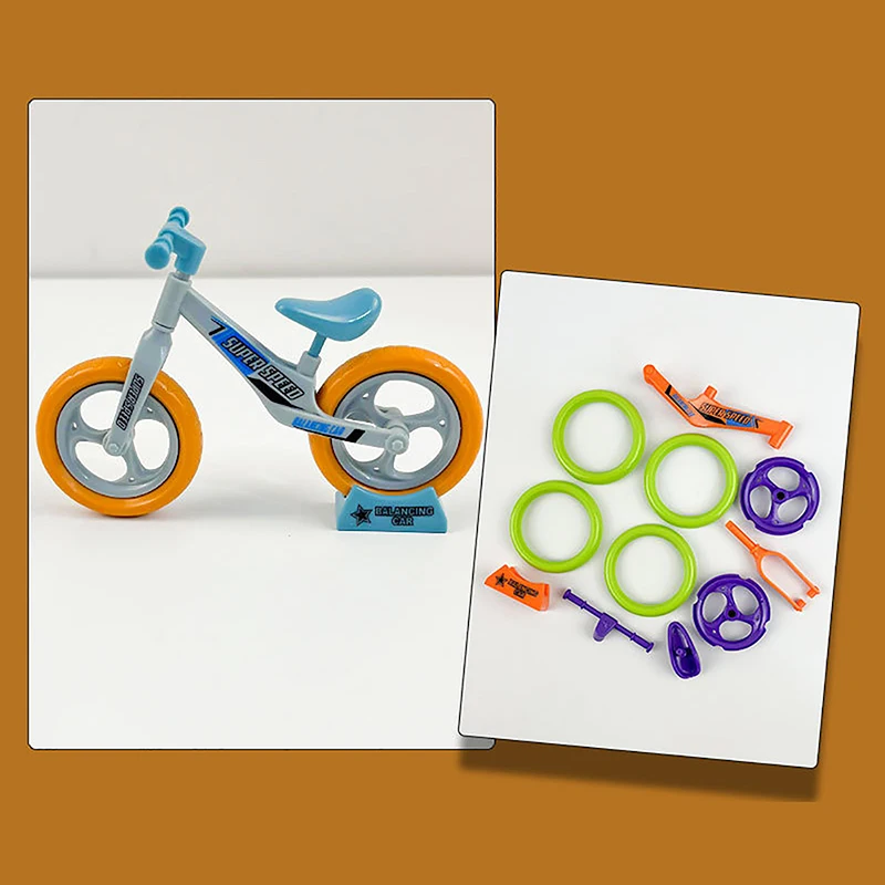 Cartoon Creative Carrot Bike DIY Assembled Building Block Bicycle Static Model Decompression Toy Small Gifts