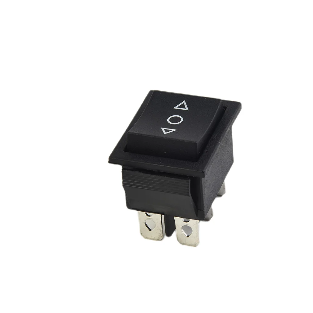 1PCS DPDT Black Rocker Switch Power Switch ON-OFF-ON 3 Position 6 Pins The Arrow Is Reset 16A 250VAC/ 20A 125VAC