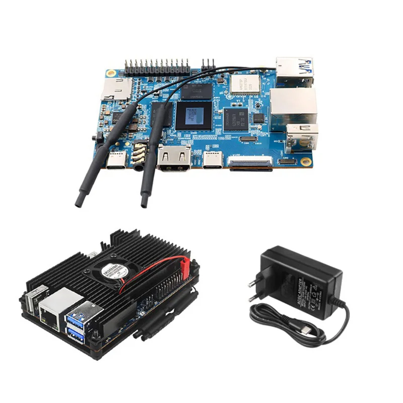 DN-For Orange Pi 5B 8GB RAM + 64GB EMMC 開発ボード RK3588S 8 コア 64 ビットプロセッサプログラミングマザーボード