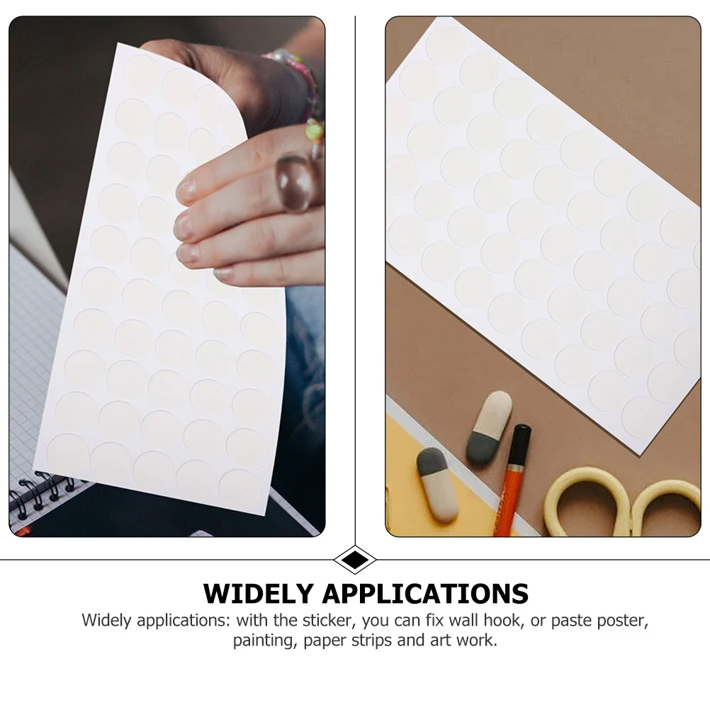 

300pcs Clear Double Sided Adhesive Dots Round Stickers 25x0.5mm Removable Photo Wall Tape DIY Craft Fixing Solution