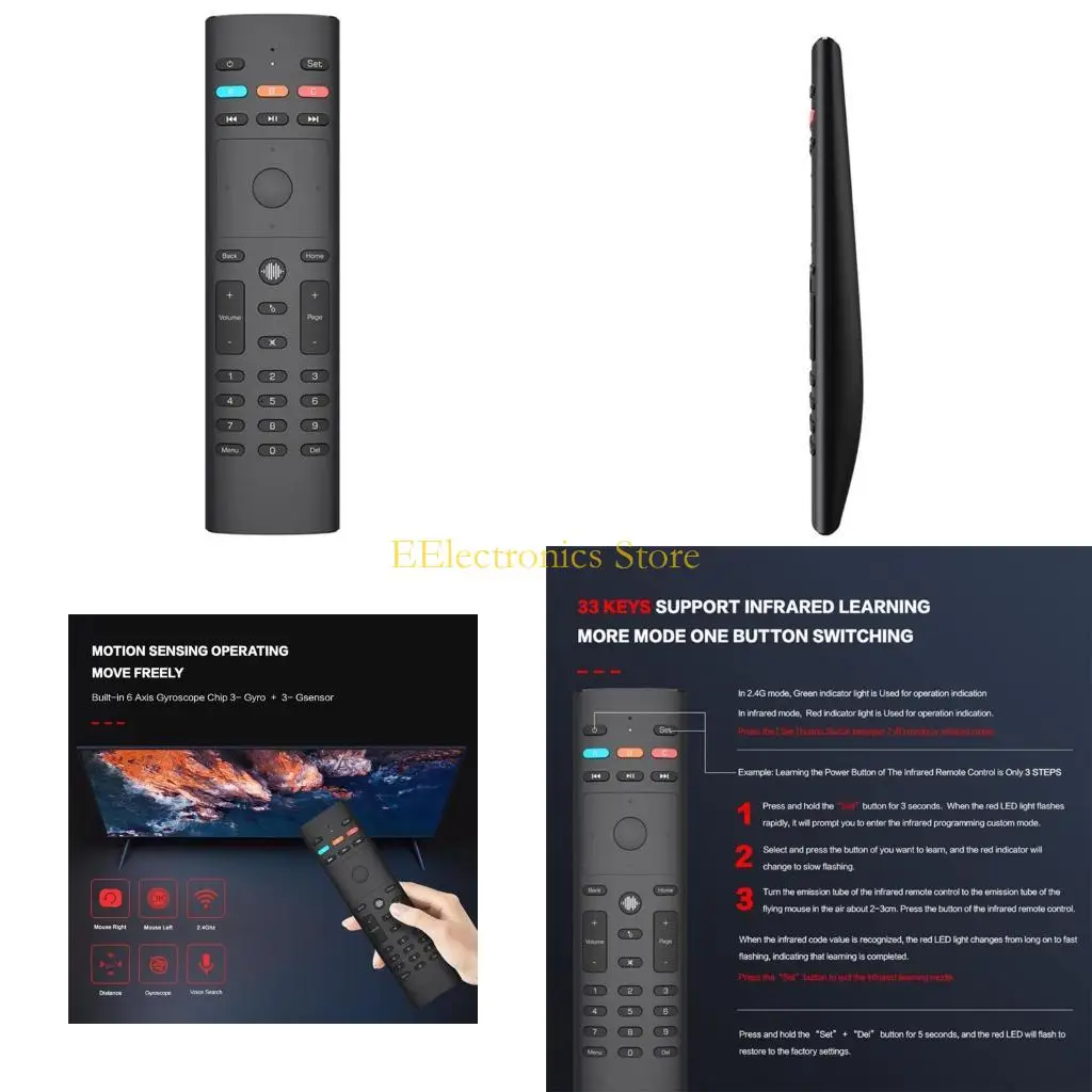 

B03C G40S для смарт-пульта дистанционного управления для Android Box 2021 G40, устройство голосового поиска, ИК-обучающийся