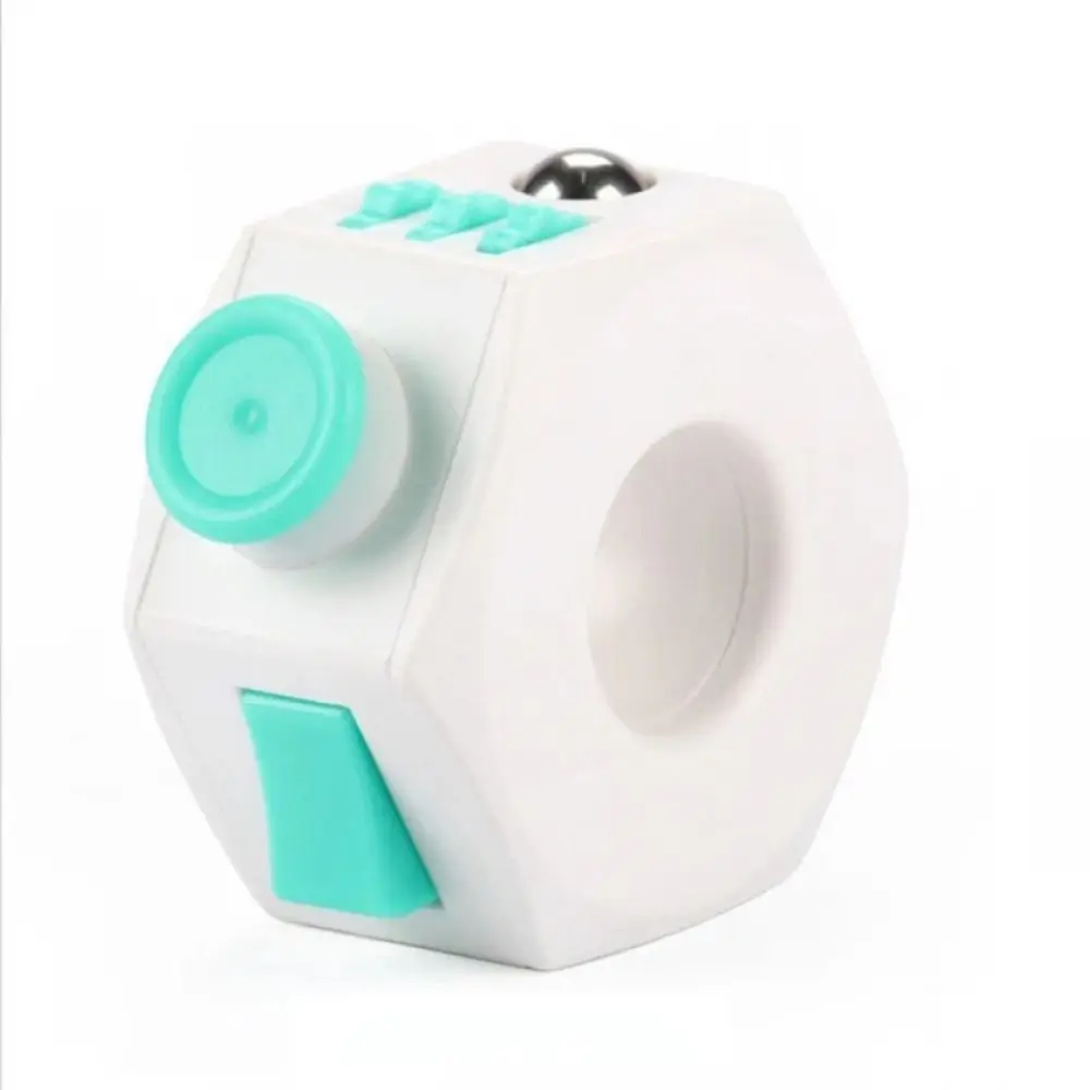 Trottola Fidget Ring Toys Opzioni di gioco multiple Anello a catena con spinner a mano in plastica Durevole fai da te che allevia il giocattolo del giroscopio