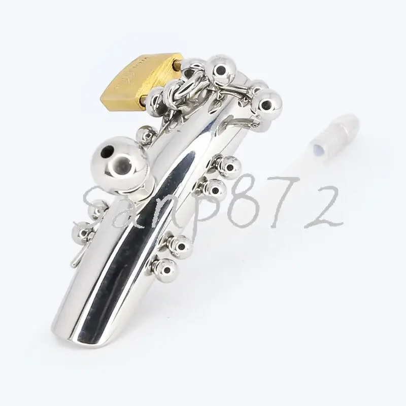 Female Stainless Steel Vaginal Lock Labia Lips Underwear Chastity Belt Device