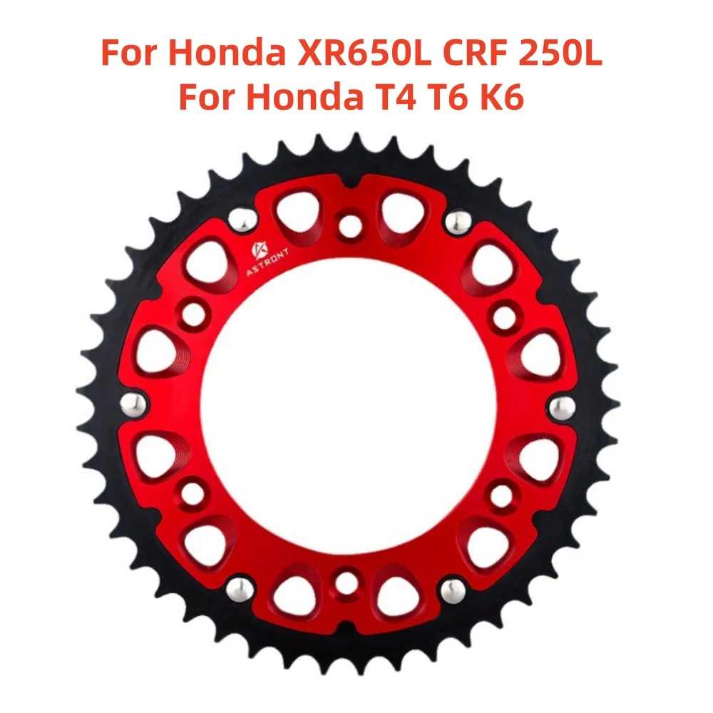 

Motorcycle Rear Sprocket Gear Plate For Honda XR650L XR 650 L 93-20 XR600R XR 600 R 91-20 CRM250R XR250R 90-95 T4 T6 K6