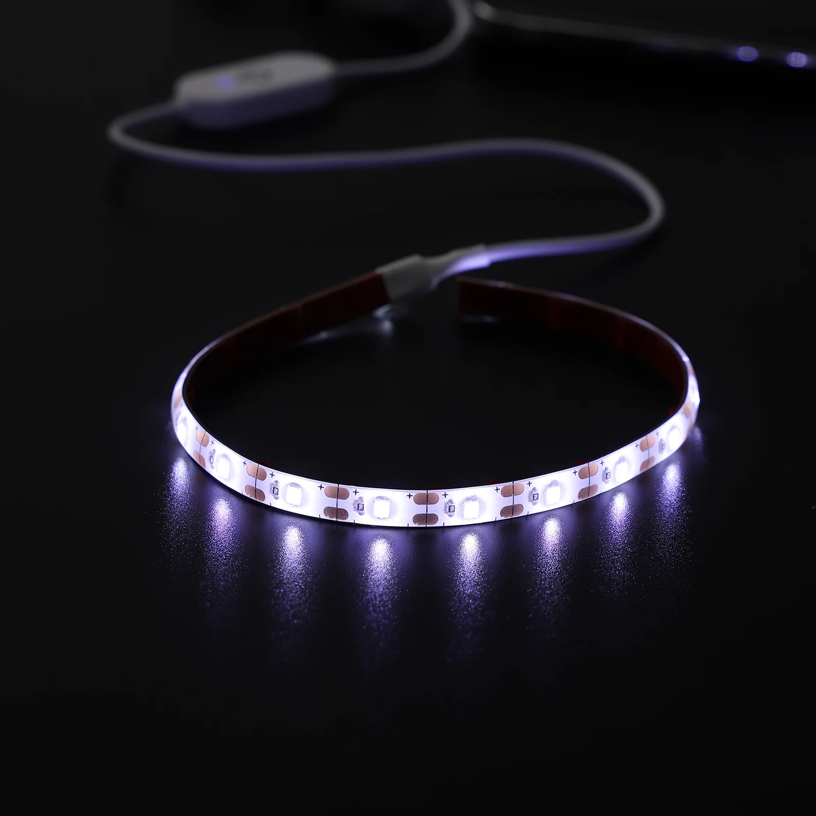 شريط إضاءة LED ذاتي اللصق بطول 2 متر 5 فولت USB 6500K أبيض بارد لمصباح ماكينة الخياطة مع التحكم باللمس سهل التركيب بدون أدوات