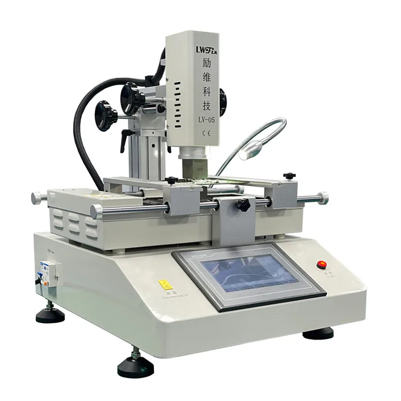 

4500W LV-05 Hot Air BGA Rework Station Machine 3 Zones Soldering Welding Touch Screen Control New PLC Mobile Repair Solder Chip