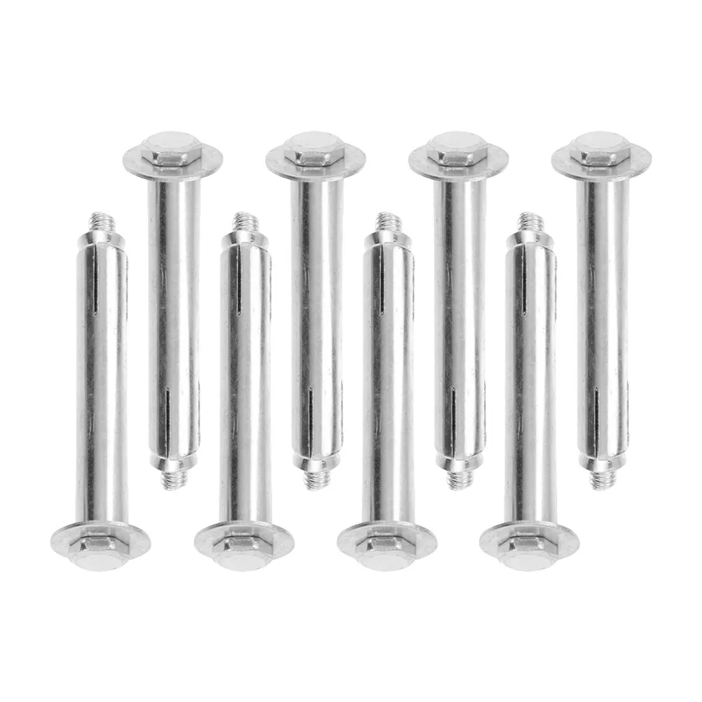 8Pcs Heavy Duty Iron Expansion Bolts Parking Aid Bump Anchor Concrete Wall Anchors Suitable for Garage Residential Construction