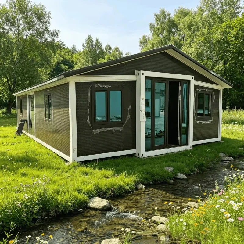 Modular Demountable Container House, 30ft Precast Fully Furnished Granny Flats With Integrated Toilet, Bathroom And Kitchen