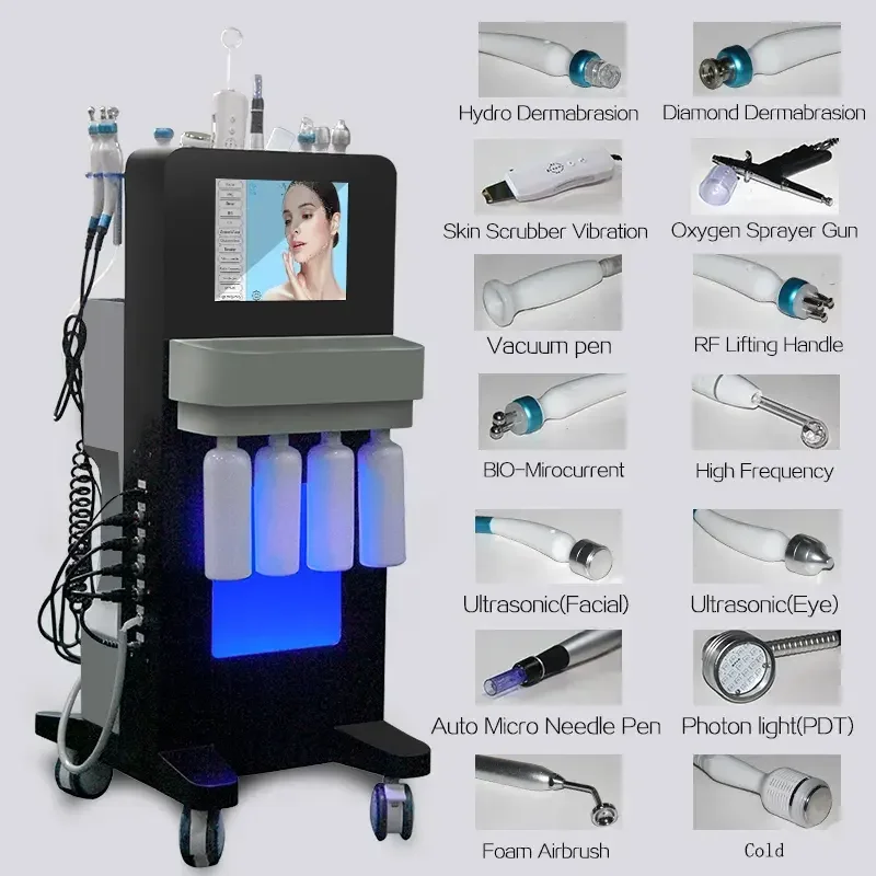 Hydra Professional Machine 14 in 1 Hidro Bubble Facial Skin Care Facial Deep Cleaning for Facial Beauty Health Spa