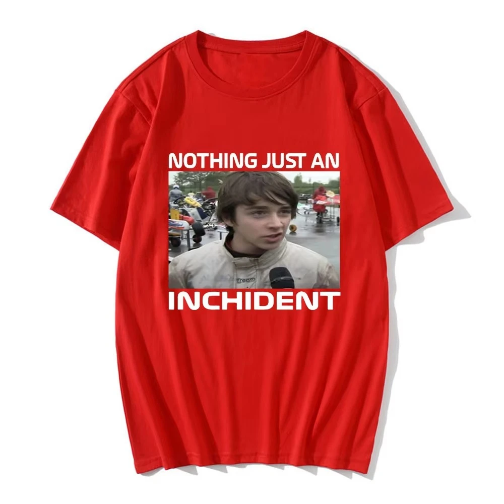 تشارلز لوكلير لا شيء مجرد مقابلة Inchident تي شيرت الرجال خمر المتضخم قصيرة الأكمام تي شيرت عادية تي شيرتات قطن #4