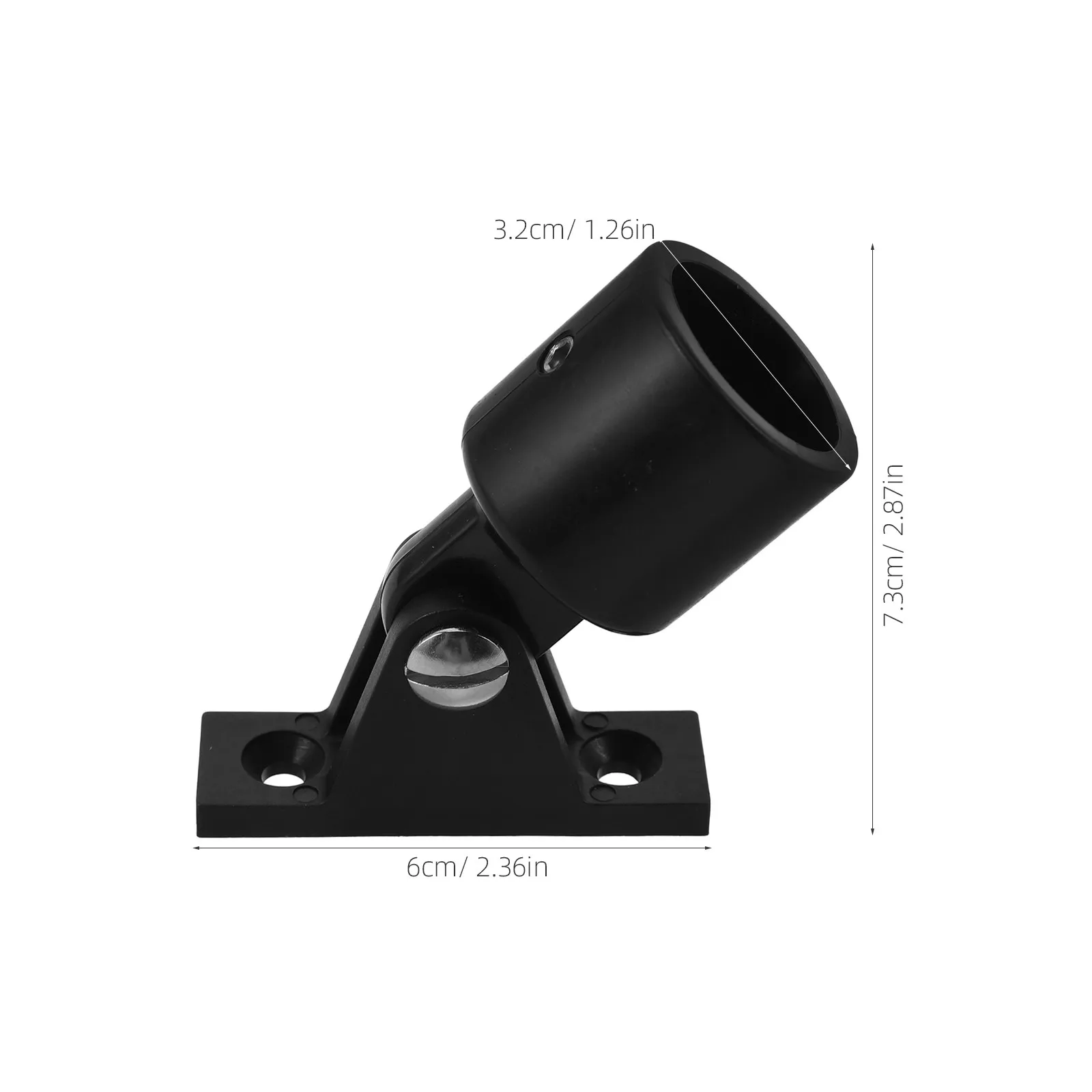 Marine Boat Stainless Steel Yacht Halloween Christmas New Year Awning End Cap Boat Canopy Fittings Awning Tube Connector Nylon