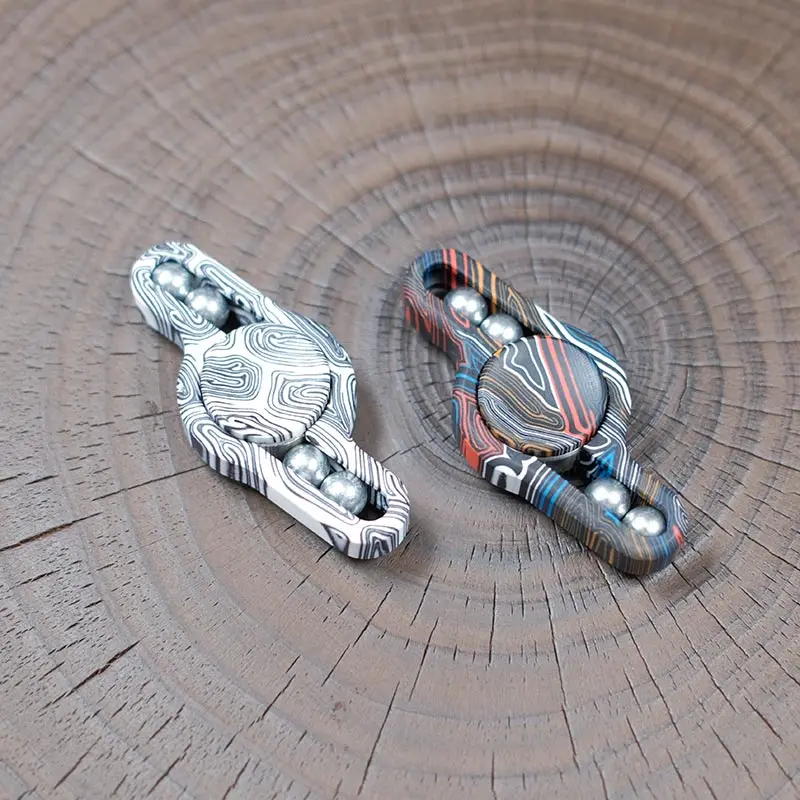 MLDEDC Lightning Pig G10 Juguete de descompresión giratorio mecánico de doble hoja