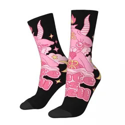 Chaussettes drôles en élan pour hommes, mignonnes comme l'enfer, classiques, hip hop, vintage, art, heureux, motif sans couture imprimé, chaussettes d'équipage pour garçons, cadeau