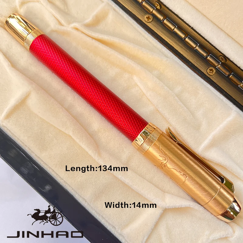 Jinhao 92 Luxury Metal Fountain Pen - Ergonomic, Twist Cap, Medium Nib with Converter - Ideal for Office & School Use, Includes view 4