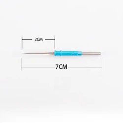 ESU Reusable Electrocoagulator Dermal Tip Electrode with Needle Tip