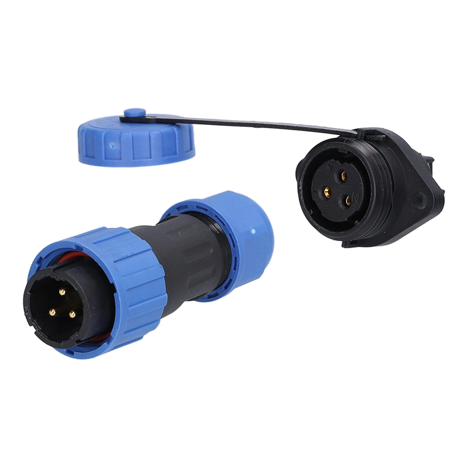 Aviation Plug Socket 3 Pin Male Female Waterproof Power Connector for Computers 250V 10A