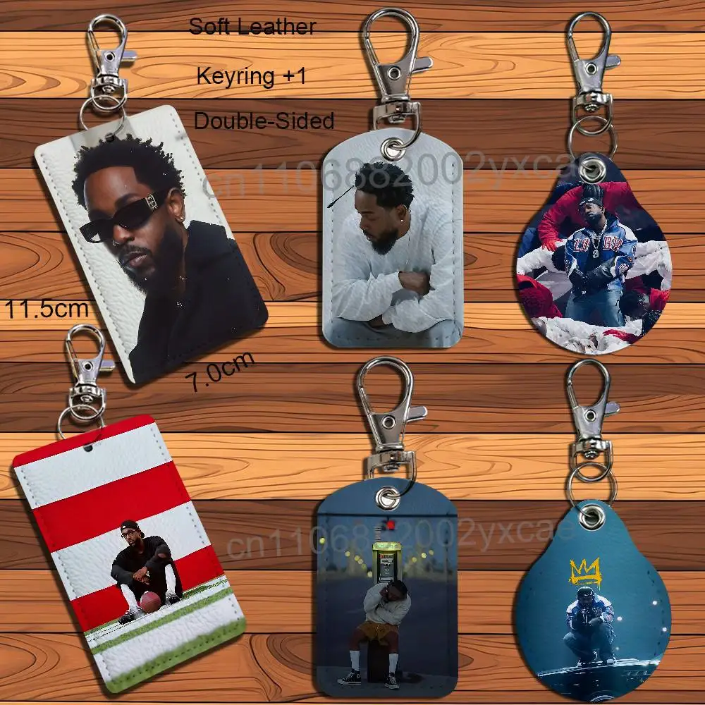 

Not Like Us luther Kendrick Lamar Leather Keychain Badge Holder with Lanyard - ID/Access Card Holder, Key Ring Accessory Option